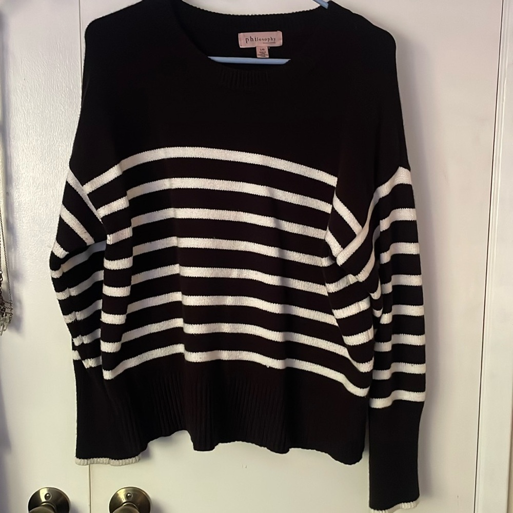 Philosophy Stripped Sweater L